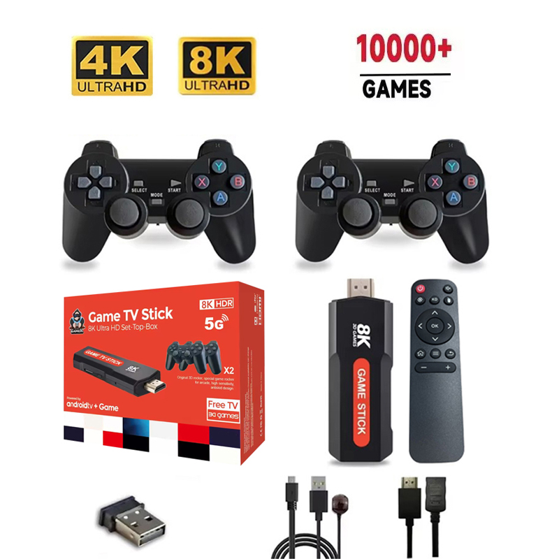 Gaming Console X2 - X2 Game Stick HD 4K 8K
