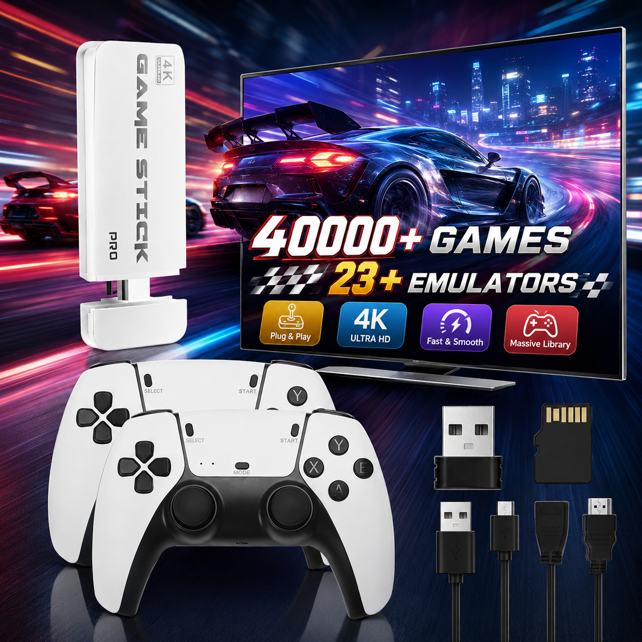 Gaming Console Video Game - M15 Ultra Retro Game Console 64GB