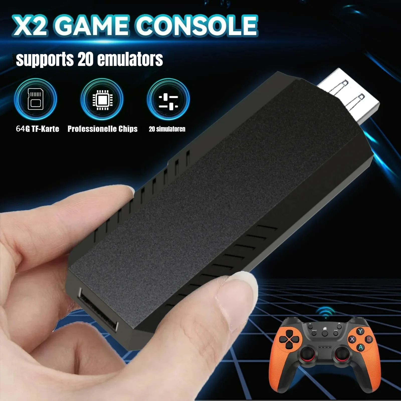 X2 Ultra Pro  Game Stick 4K HD - مراجعة Gaming Console X2 وسعره