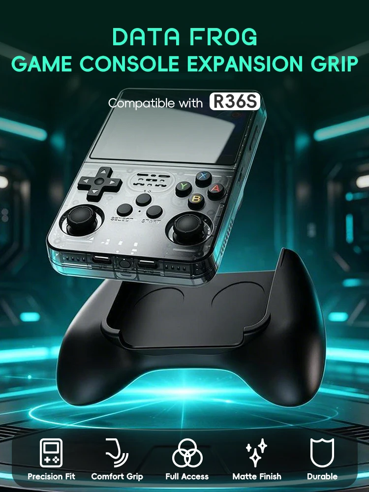 Data Frog R36S Game Grip Ergon - مراجعة Gaming Console Retro وسعره