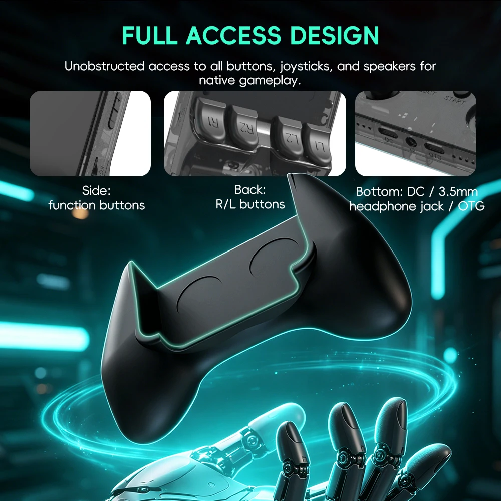 Data Frog R36S Game Grip Ergon - مراجعة Gaming Console Retro وسعره