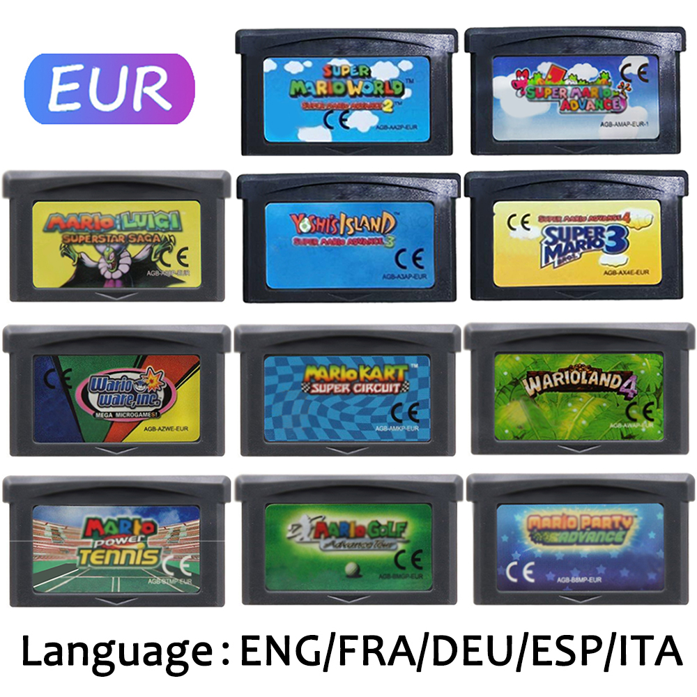 Mali EUR Version GBA Game Cart - مراجعة Gaming Console Mario وسعره