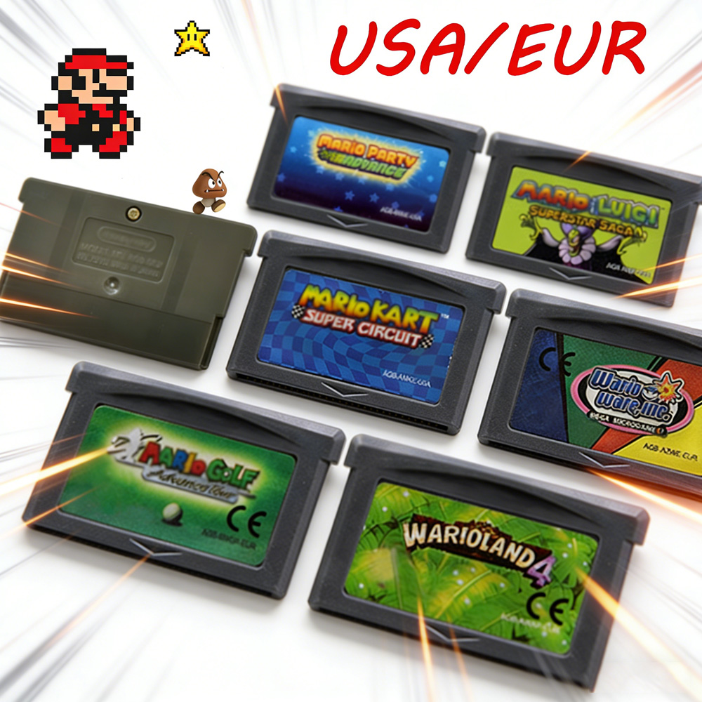 GBA Game Cartridge 32 Bit Vide - مراجعة Gaming Console Mario وسعره