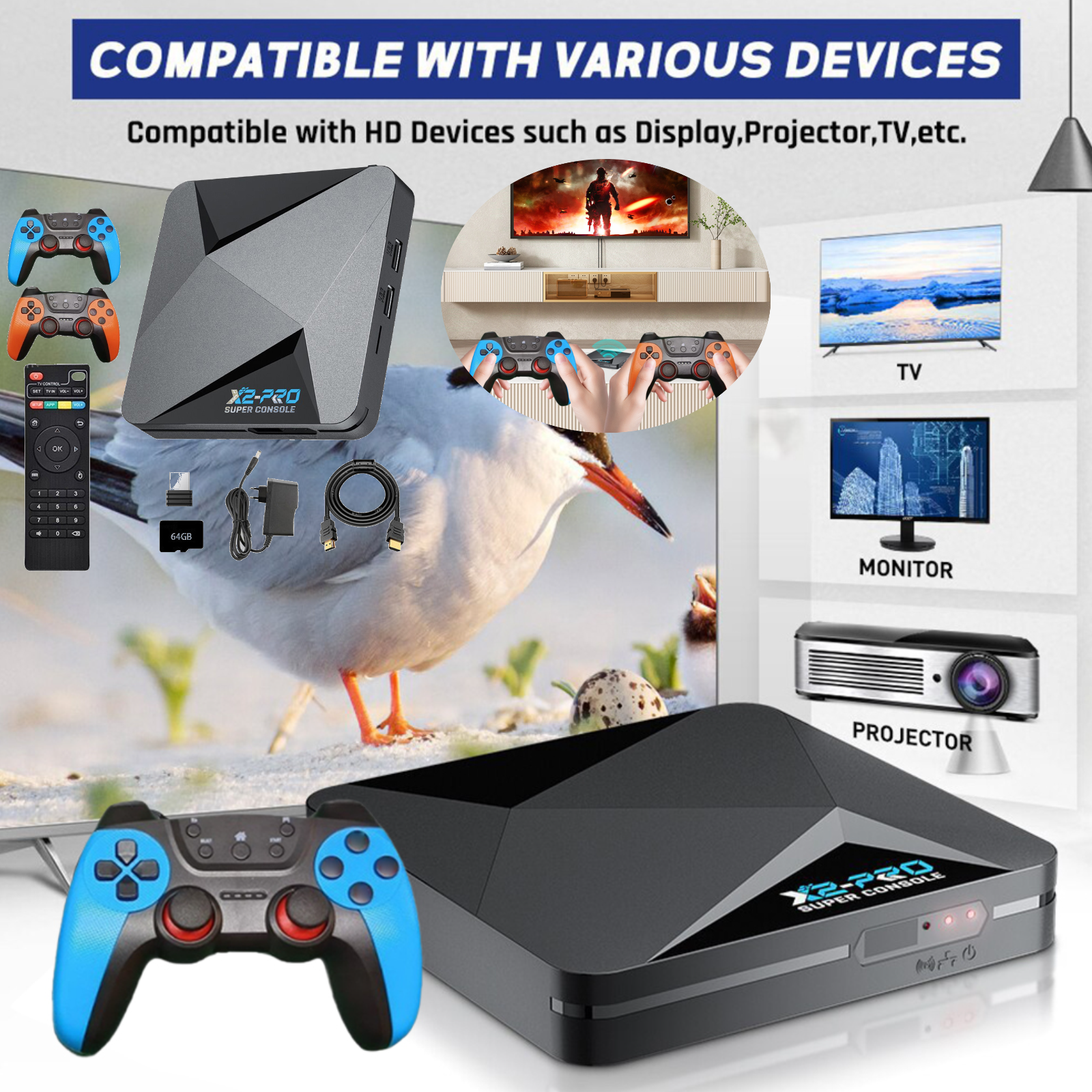 X2 PRO Retro Video Game Consol - مراجعة Gaming Console X2 وسعره