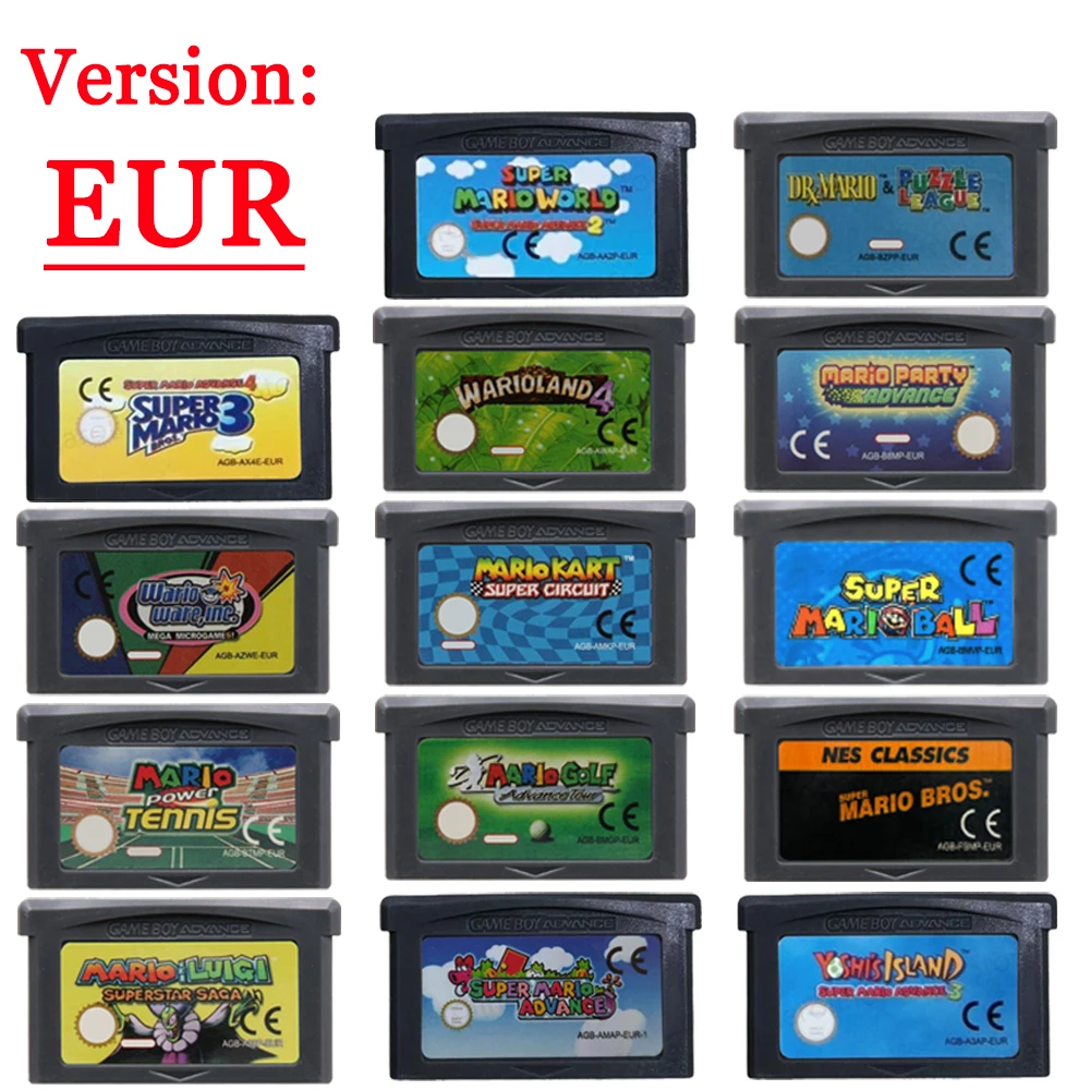 GBA Game Cartridge 32 Bit Vide - مراجعة Gaming Console Mario وسعره