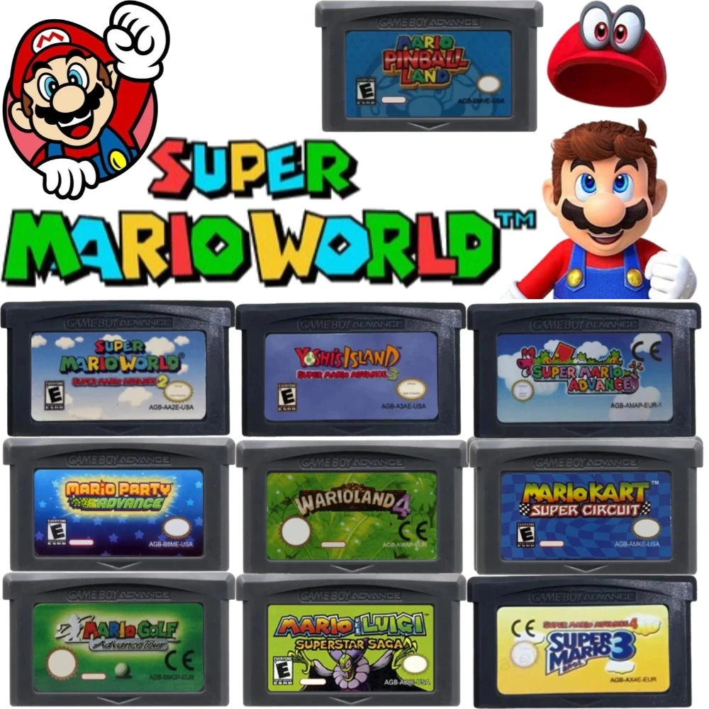 EUR 32 Bit GBA Game Cartridge  - مراجعة Gaming Console Mario وسعره