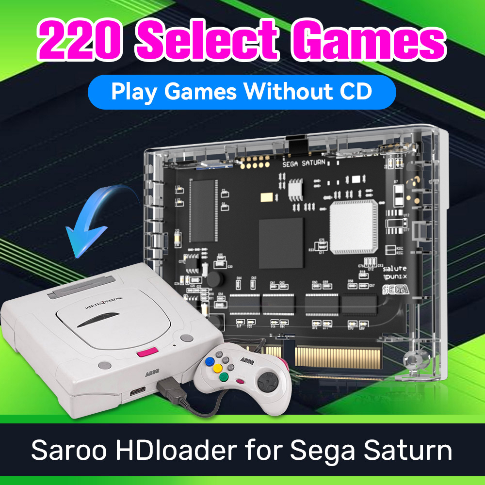 SAROO SS HDLoader For Sega Sat - مراجعة Gaming Console Video Game وسعره