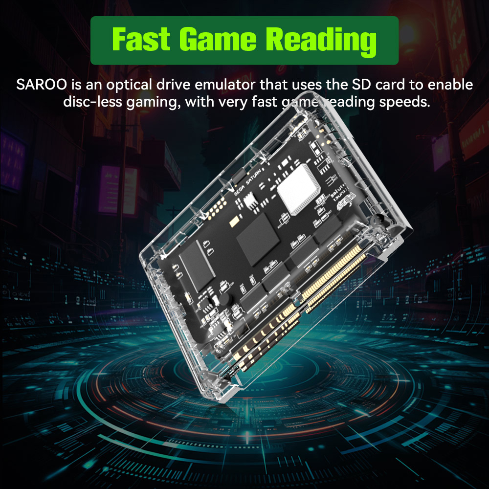 SAROO SS HDLoader For Sega Sat - مراجعة Gaming Console Video Game وسعره