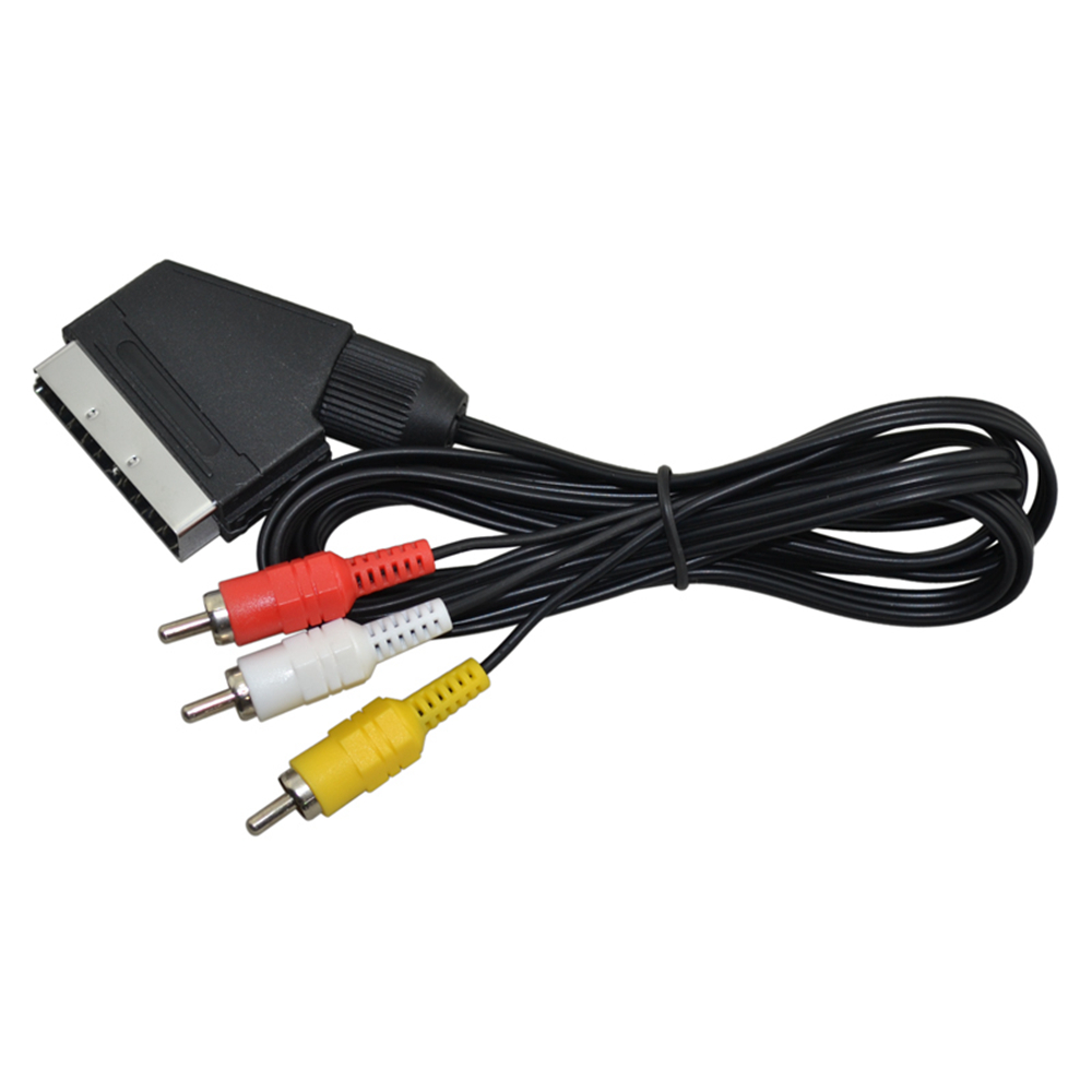 Scart Cable To 3 RCA AV TV Vid - مراجعة Gaming Console Video Game وسعره