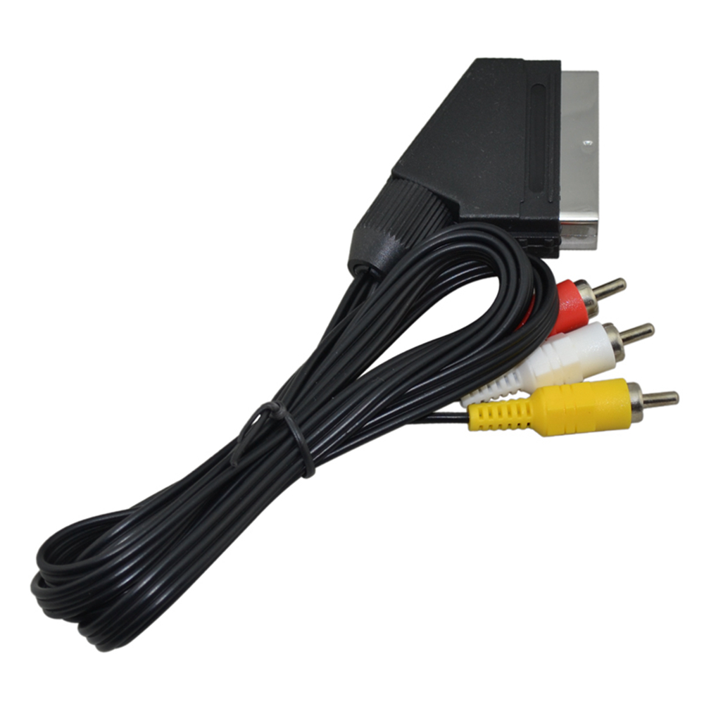 Scart Cable To 3 RCA AV TV Vid - مراجعة Gaming Console Video Game وسعره