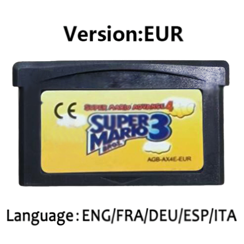 Mario GBA Games cards EUR USA  - مراجعة Gaming Console Mario وسعره