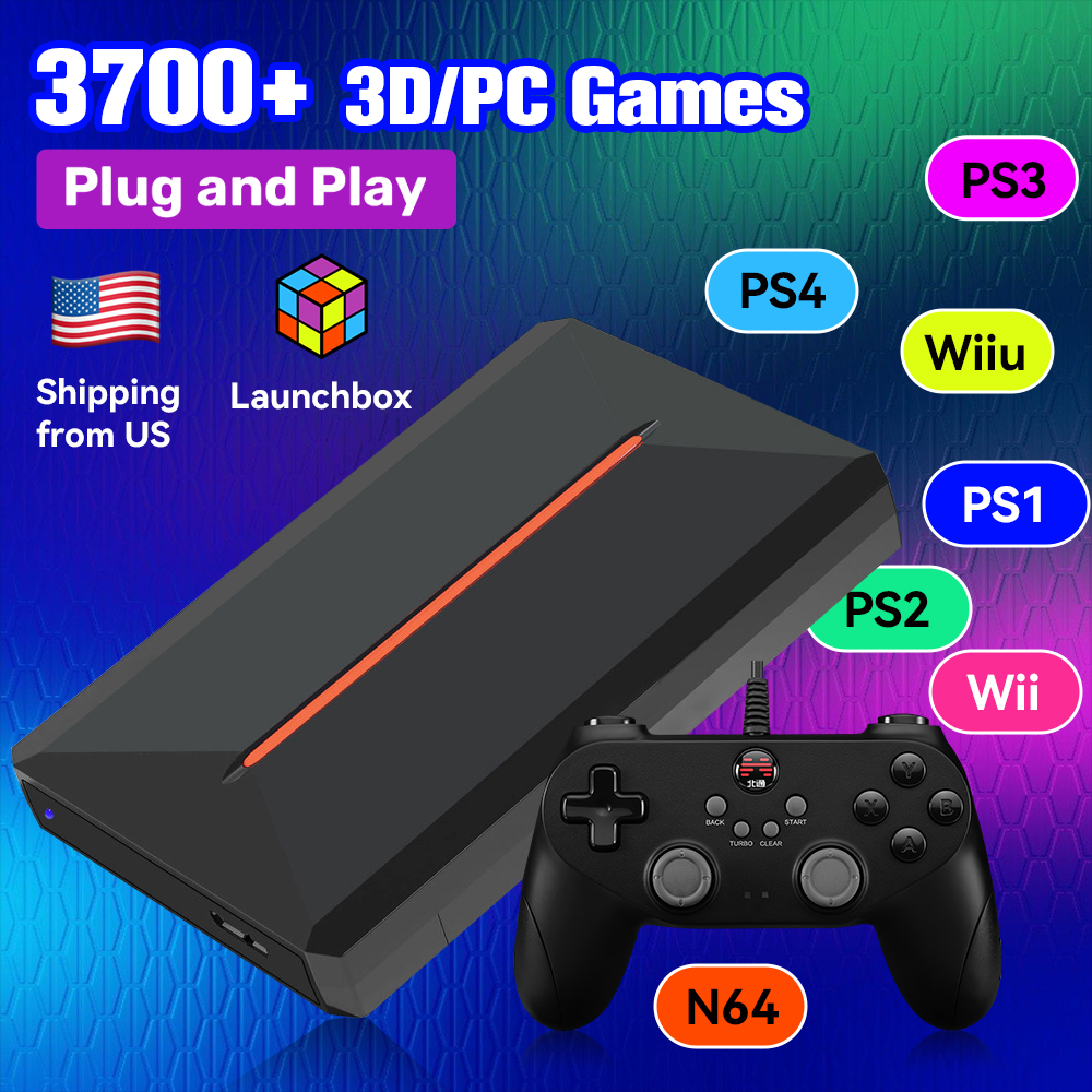 Launchbox OS 500GB Portable Ga - مراجعة Gaming Console Video Game وسعره