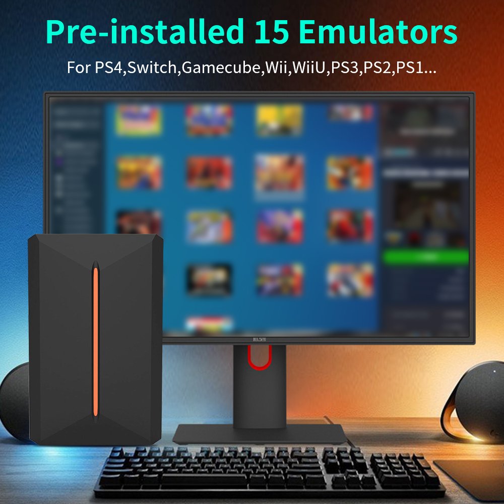 Launchbox OS 500GB Portable Ga - مراجعة Gaming Console Video Game وسعره