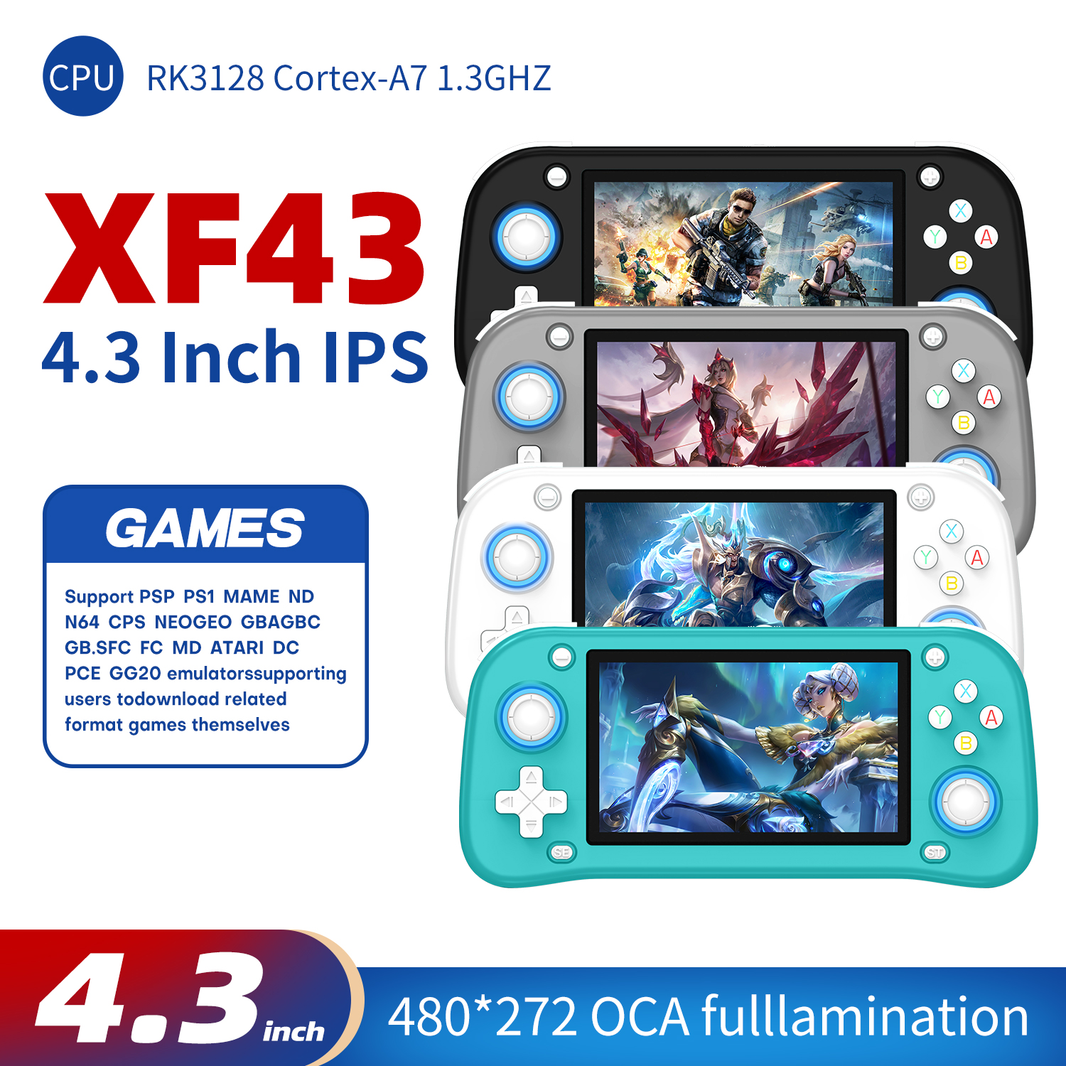 AISLPC XF43 4.3 inch Retro Han - مراجعة Gaming Console For 7 Year Old وسعره